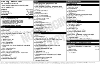 2016 Jeep Cherokee Sport