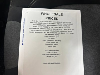 2017 Jeep Cherokee Altitude