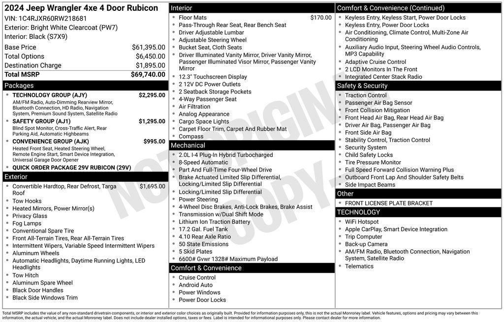 2024 Jeep Wrangler 4xe Rubicon