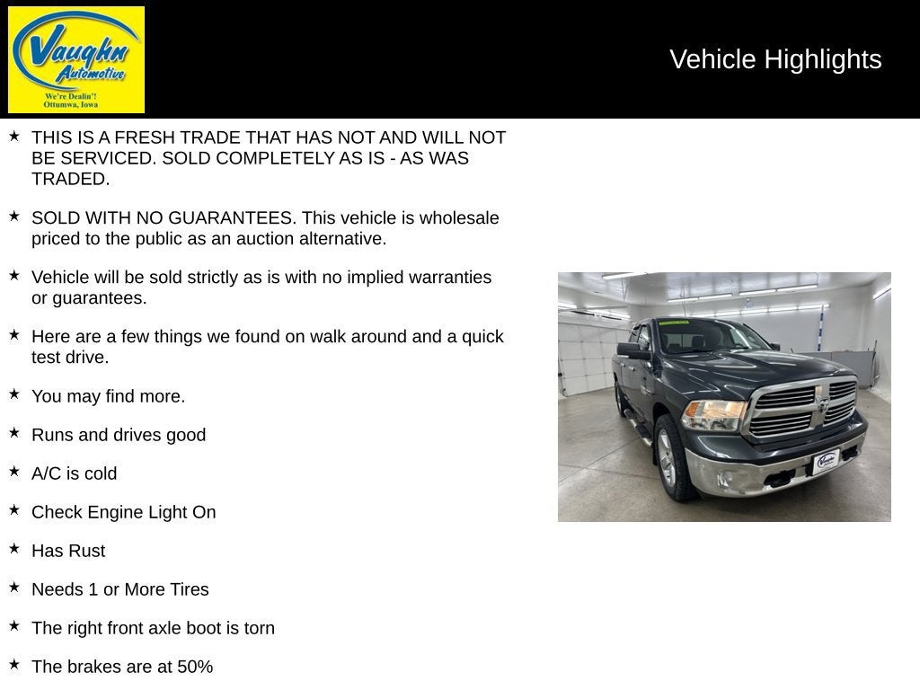 2015 RAM 1500 Big Horn