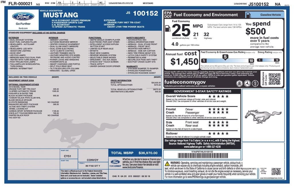 2018 Ford Mustang EcoBoost