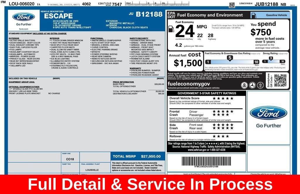 2018 Ford Escape SE