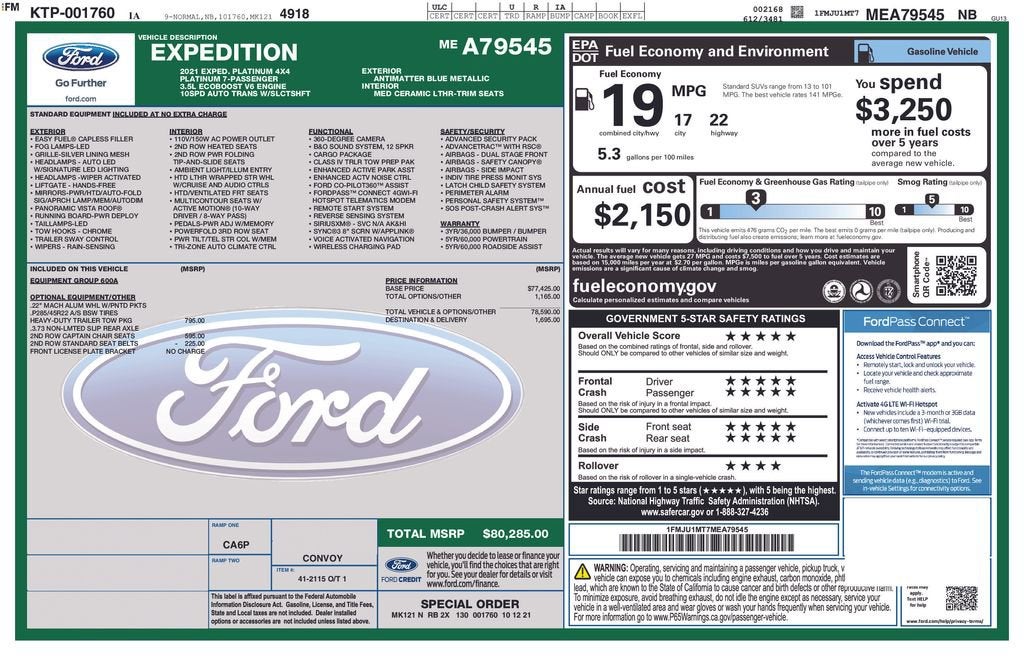 2021 Ford Expedition Platinum