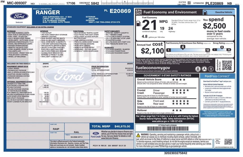 2023 Ford Ranger XL