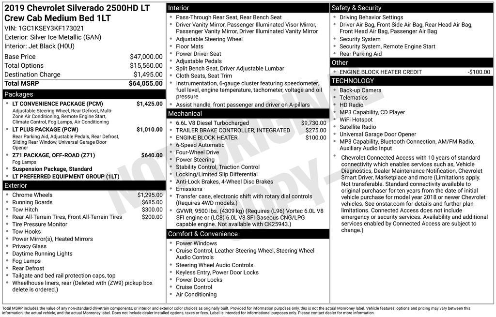 2019 Chevrolet Silverado 2500 HD LT