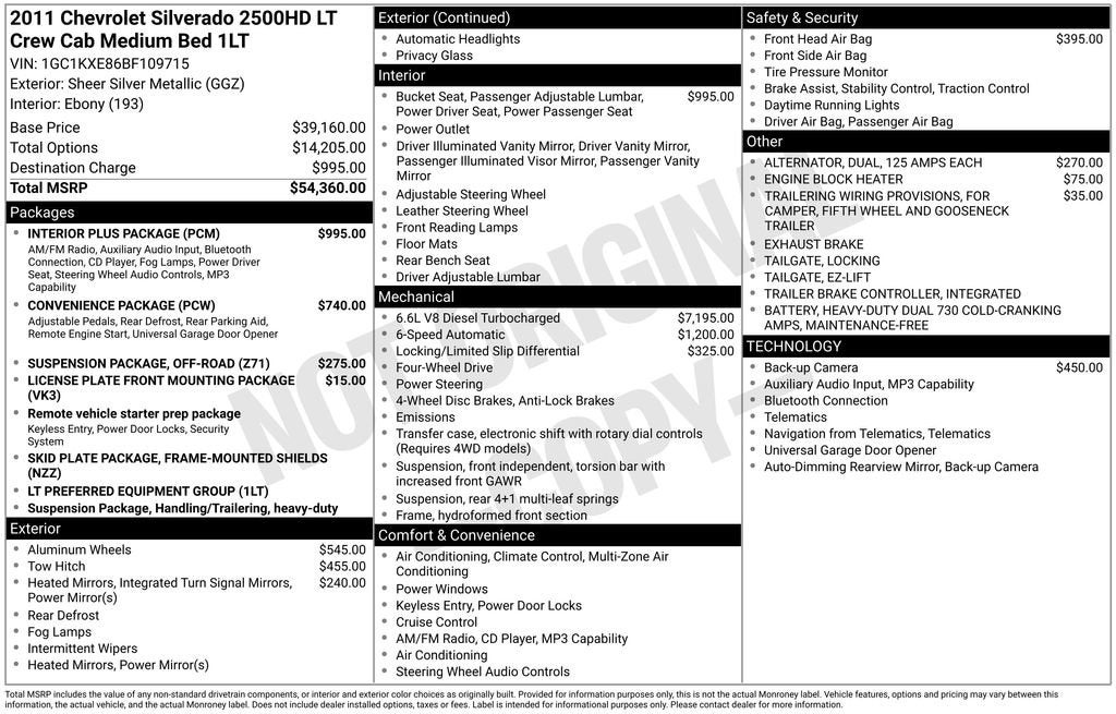 2011 Chevrolet Silverado 2500 HD LT