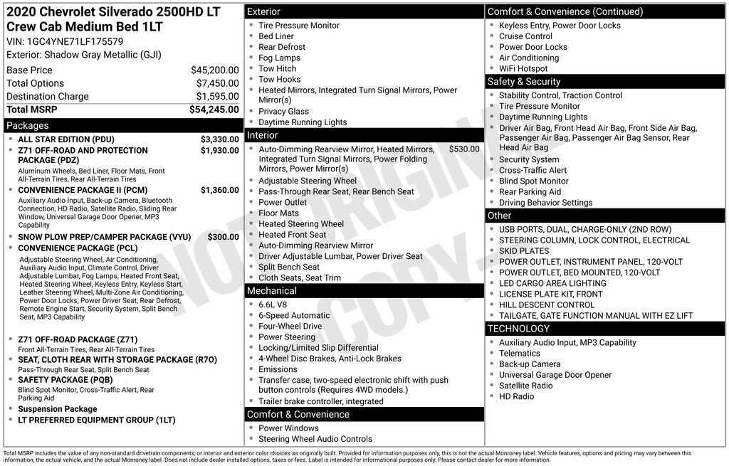 2020 Chevrolet Silverado 2500 HD LT