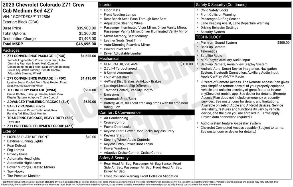2023 Chevrolet Colorado 4WD Z71