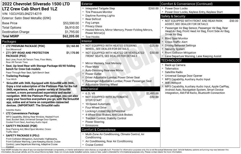 2022 Chevrolet Silverado 1500 LTD LTZ
