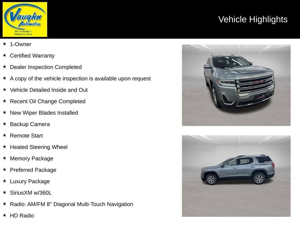 2021 GMC Acadia SLT