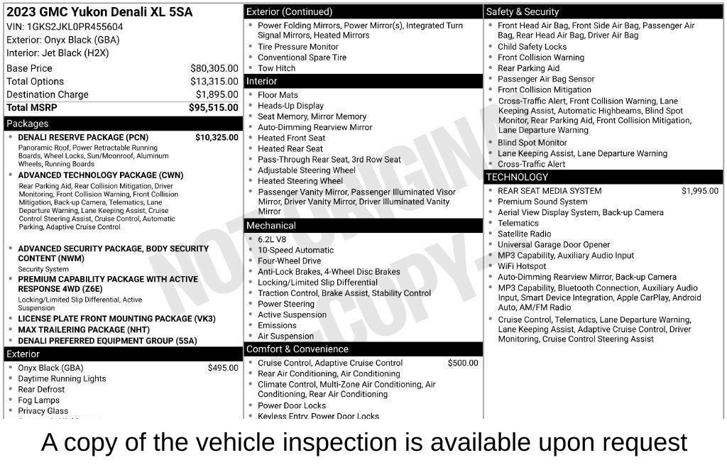 2023 GMC Yukon XL Denali