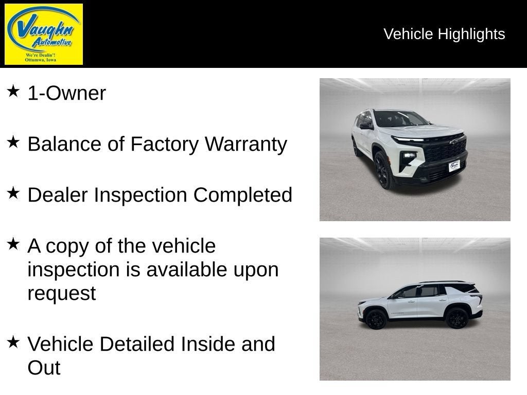 2025 Chevrolet Traverse RS