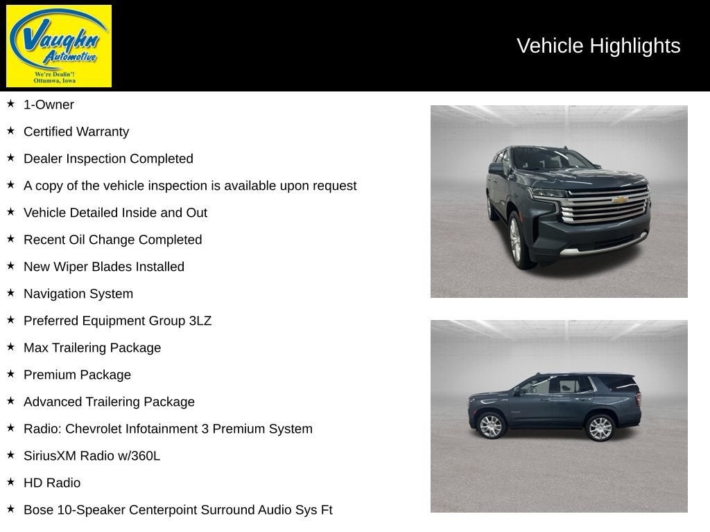 2021 Chevrolet Tahoe High Country
