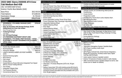 2022 GMC Sierra 2500 HD AT4