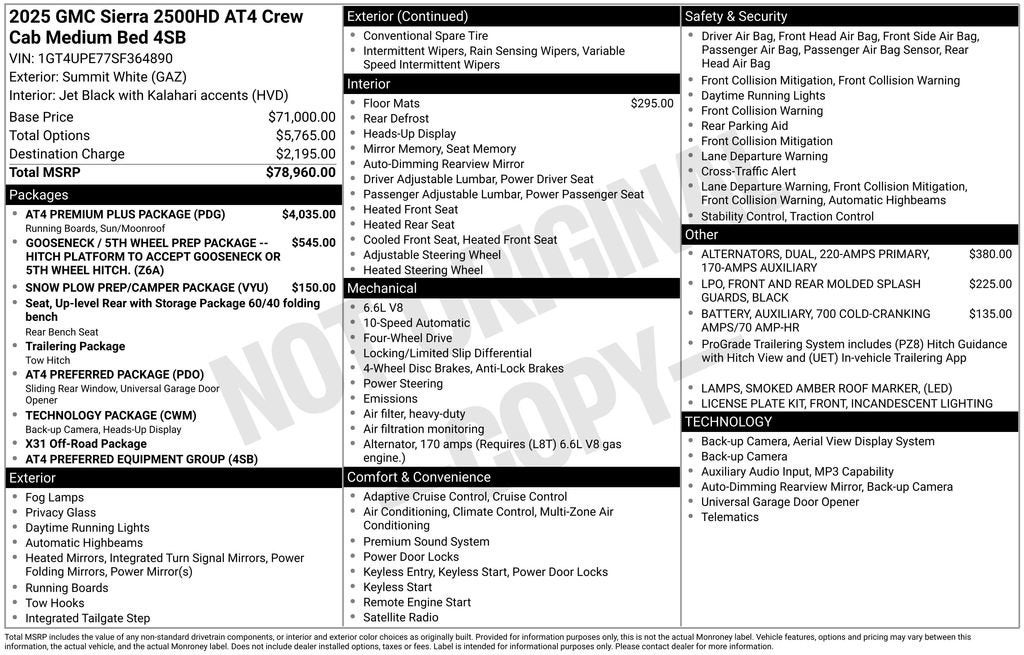 2025 GMC Sierra 2500 HD AT4