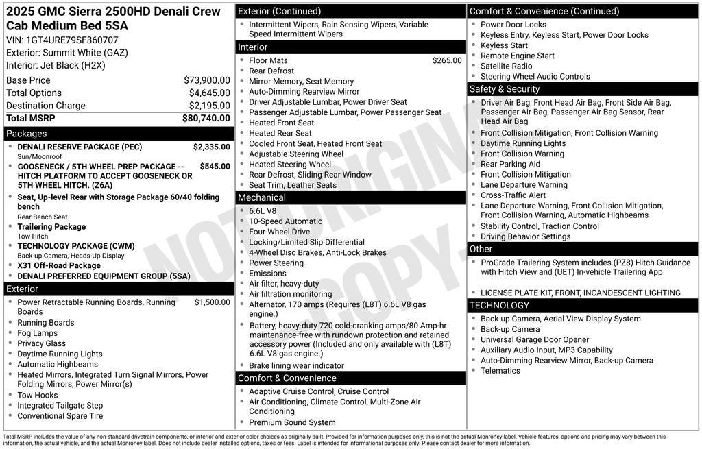 2025 GMC Sierra 2500 HD Denali