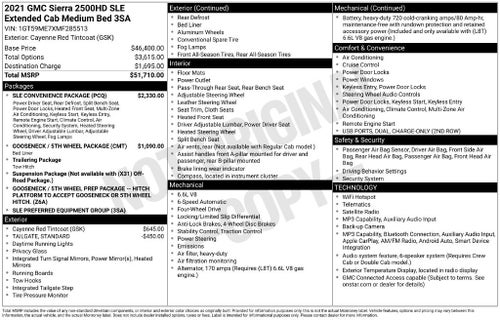 2021 GMC Sierra 2500 HD SLE