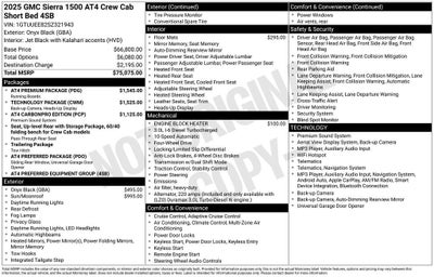 2025 GMC Sierra 1500 AT4