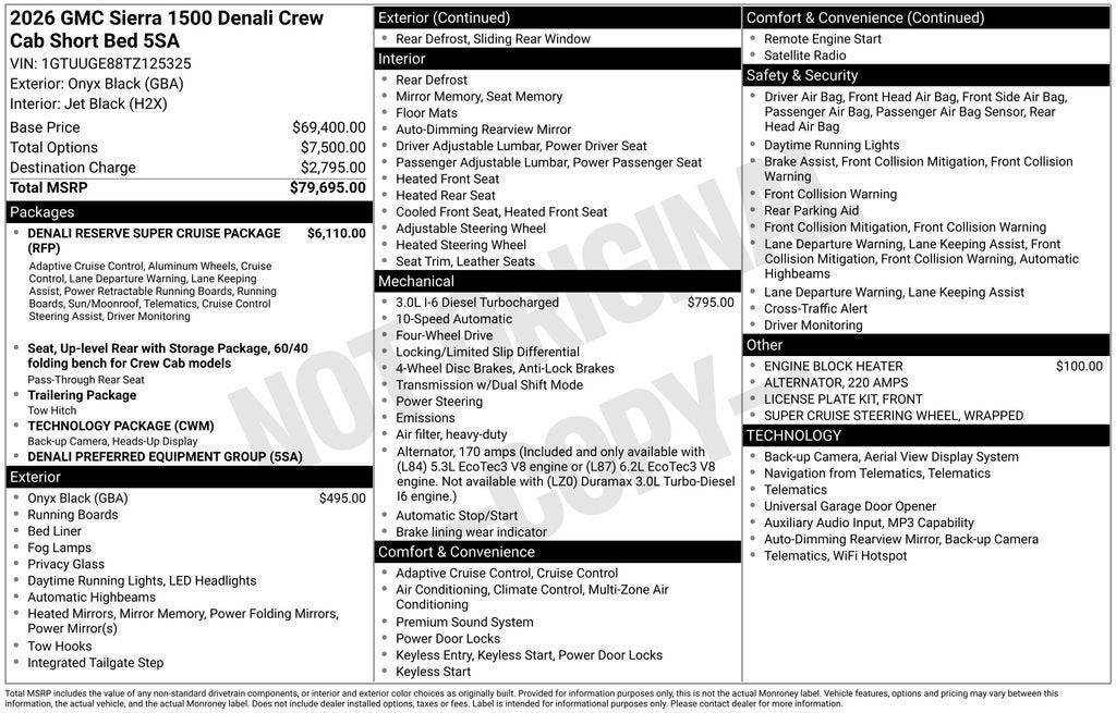 2026 GMC Sierra 1500 Denali