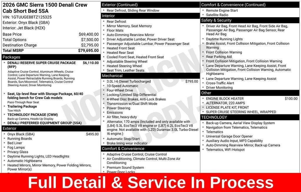 2026 GMC Sierra 1500 Denali