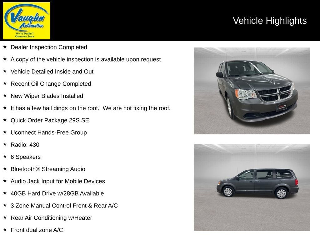 2017 Dodge Grand Caravan SE