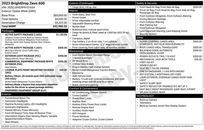2023 BrightDrop Zevo 600 EJY