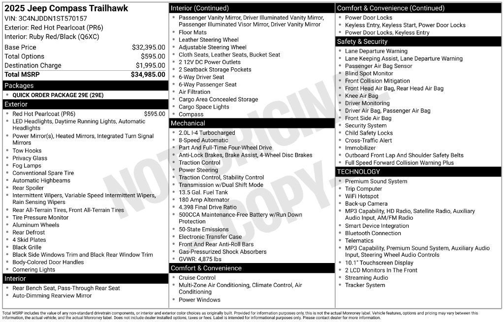 2025 Jeep Compass Trailhawk