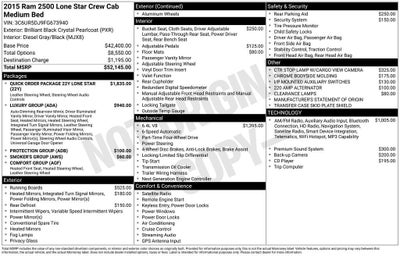 2015 RAM 2500 Lone Star