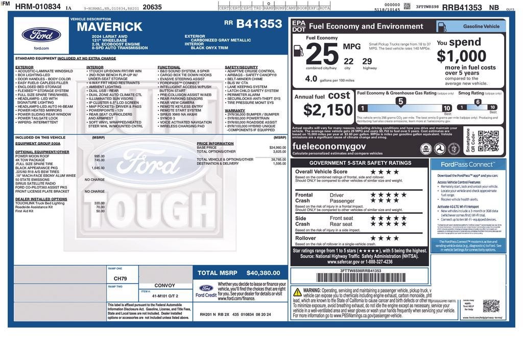 2024 Ford Maverick LARIAT