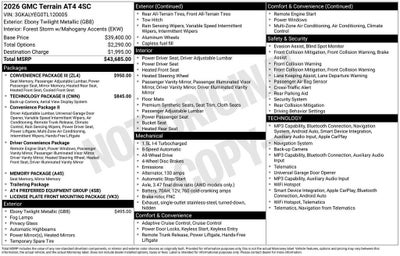 2026 GMC Terrain AT4