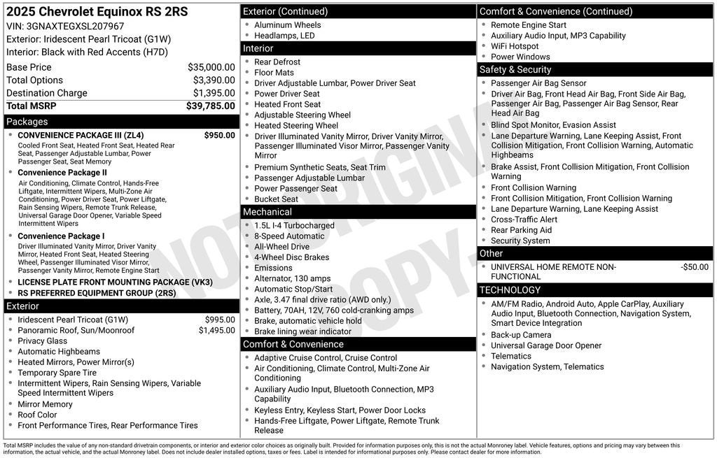 2025 Chevrolet Equinox RS