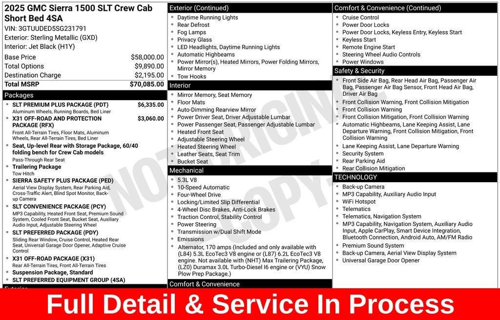 2025 GMC Sierra 1500 SLT