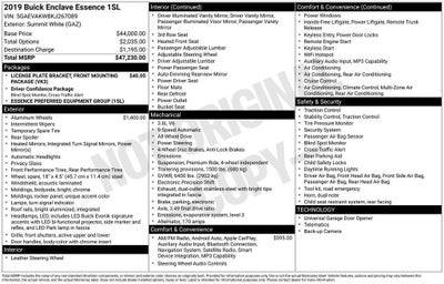 2019 Buick Enclave Essence