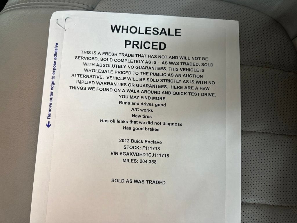2012 Buick Enclave Premium