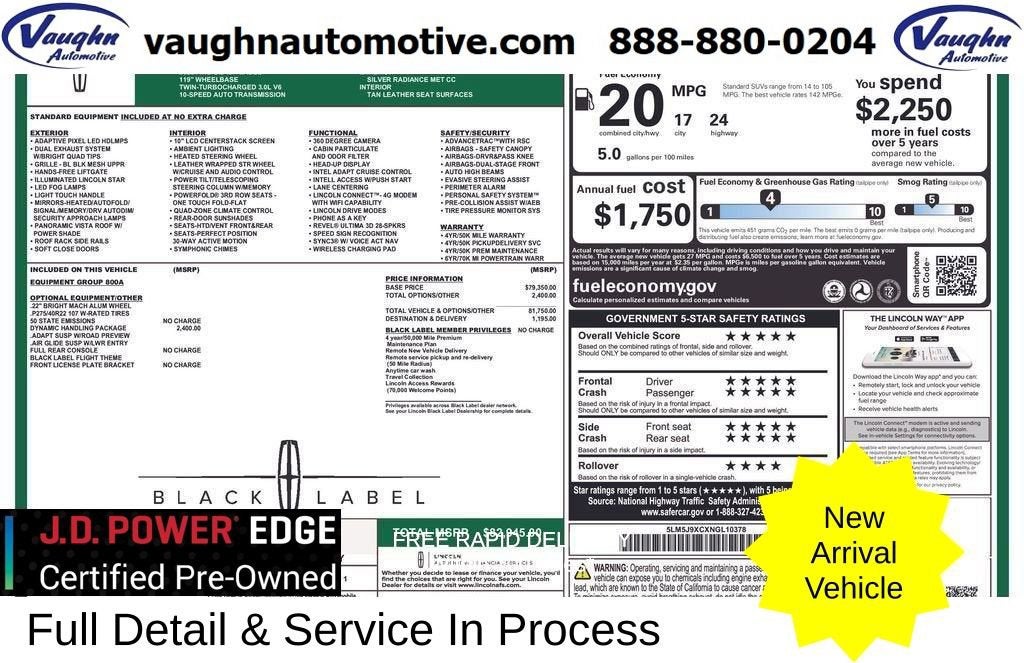 2022 Lincoln Aviator Black Label
