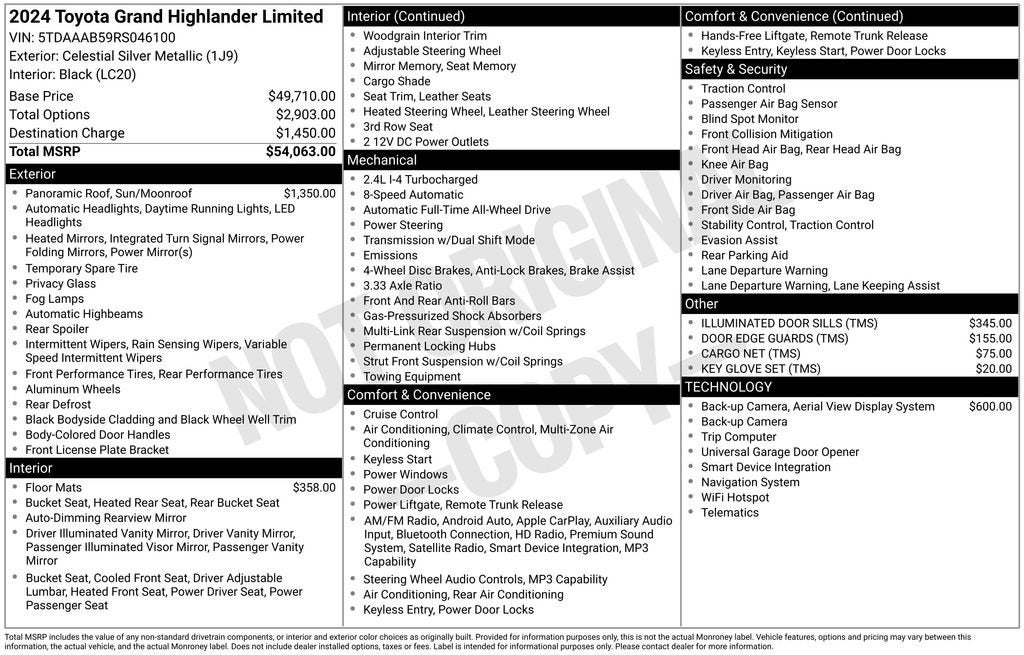 2024 Toyota Grand Highlander XLE