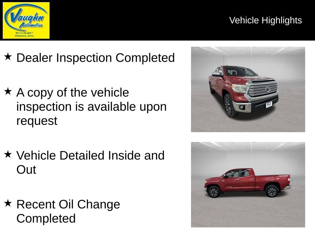 2015 Toyota Tundra 4WD Truck LTD