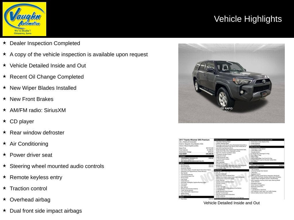 2017 Toyota 4Runner SR5